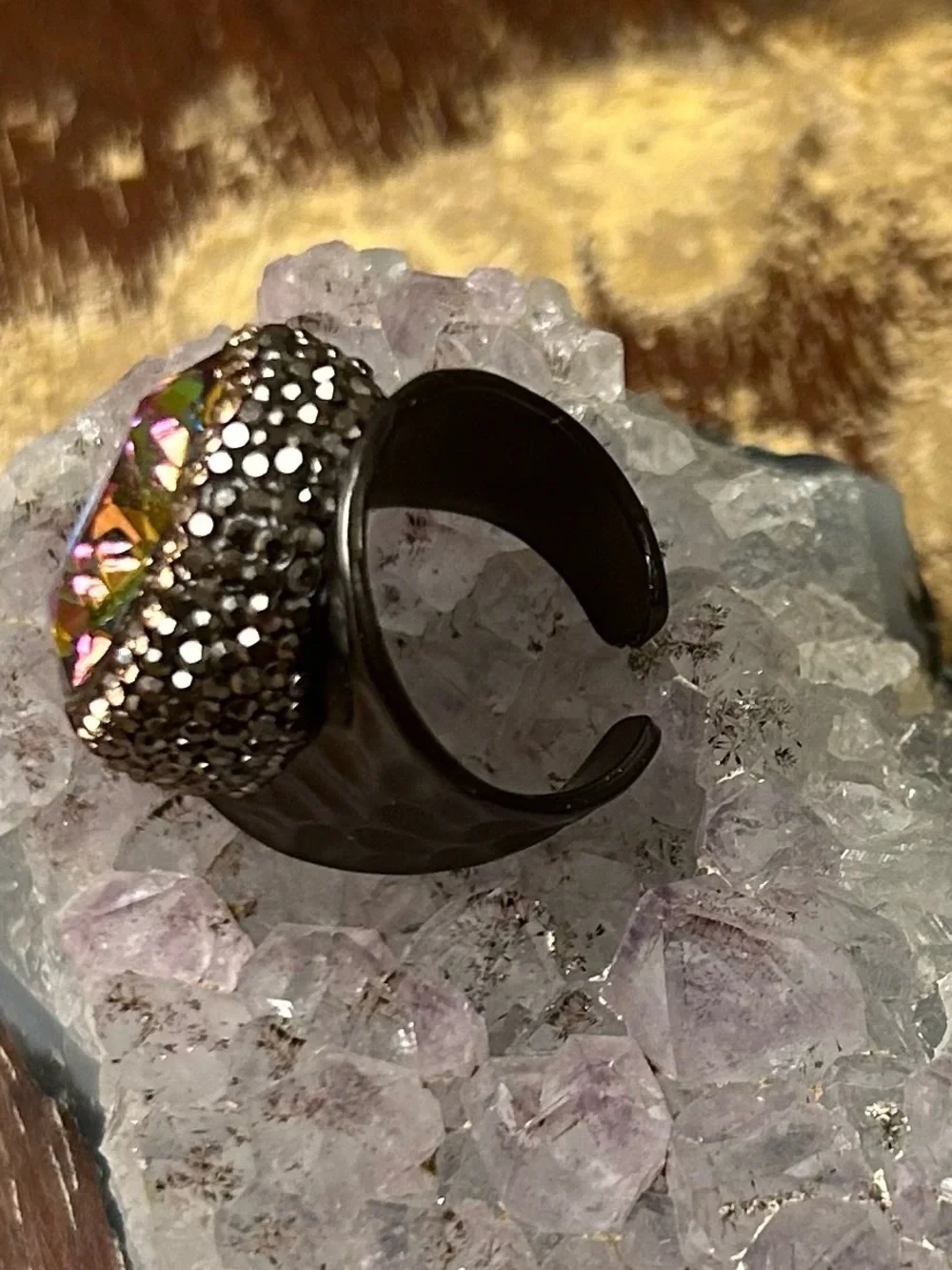 Volcano Crystal Statement Ring - Women Jewelry